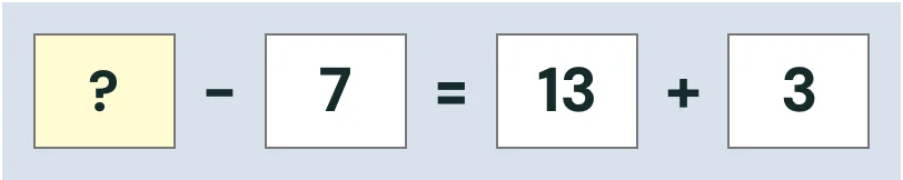 CogAT® Number Puzzles practice question