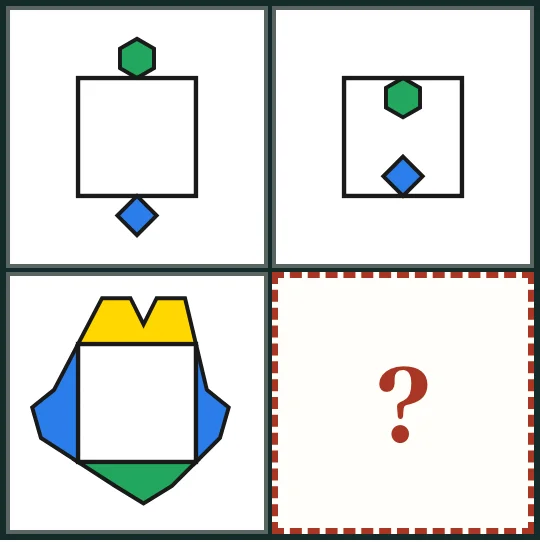 NNAT Spatial Visualization practice question